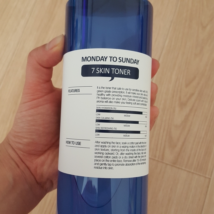 reskin Monday to Sunday 7 Skin Toner review image