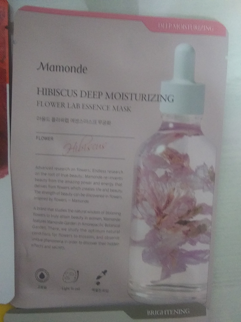 Real user review photo of Flower Lab Essence Mask [Hibiscus]