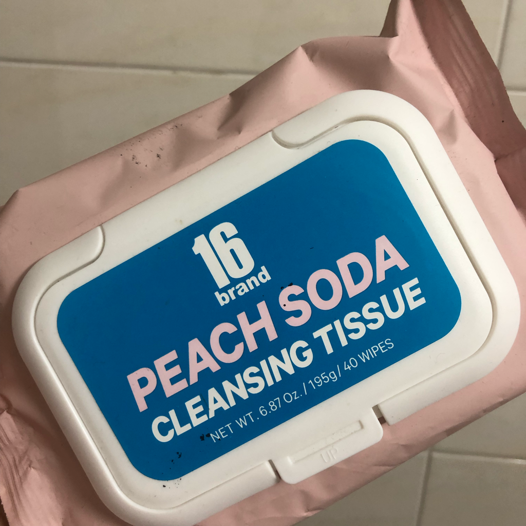 16brand 16 Peach Soda Cleansing Tissues review image