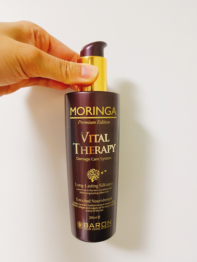 Real user review photo of Moringa Vital Therapy Hair Essence