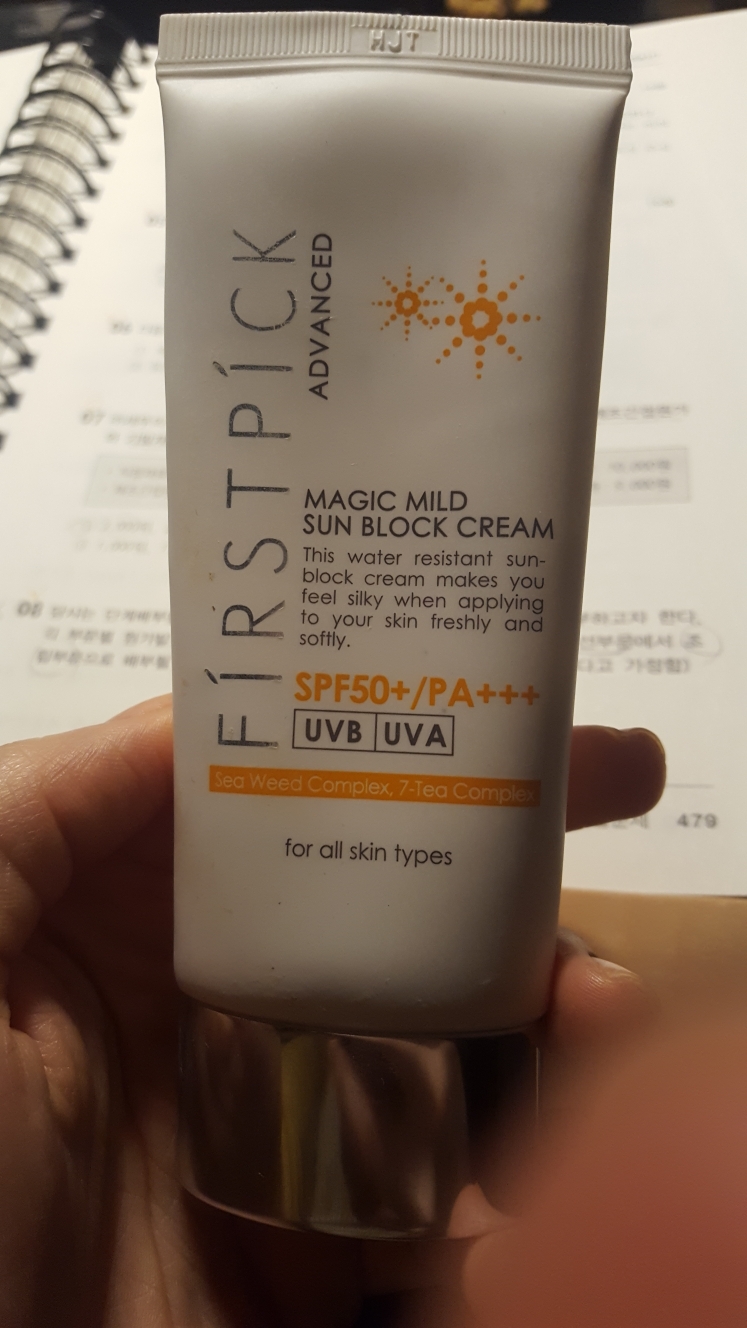 Real user review photo of Magic Mild Sun Block Cream [SPF50+/PA+++]