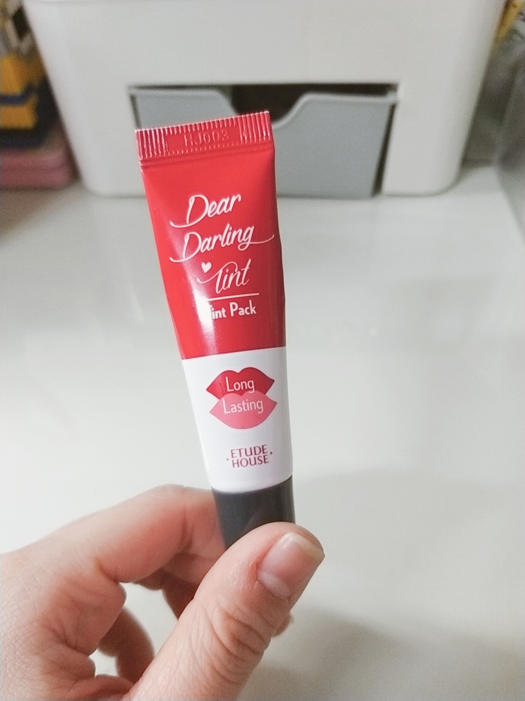 에뛰드 (ETUDE) 디어 달링 워터젤 틴트팩 [OR203 자몽레드] review image