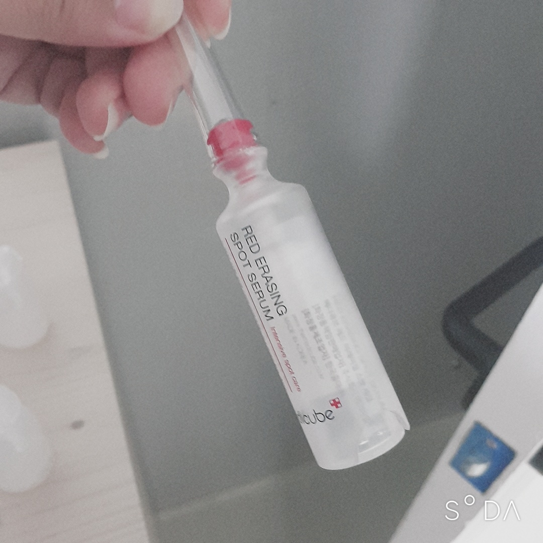 Real user review photo of Red Erasing Spot Serum