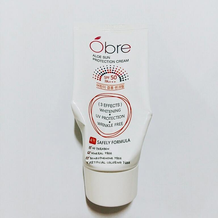 Real user review photo of Aloe Sun Protection Cream [SPF50+/PA+++]