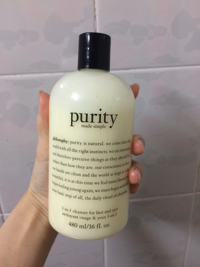 Real user review photo of Purity Made Simple 3 in 1 Cleanser for Face and Eyes