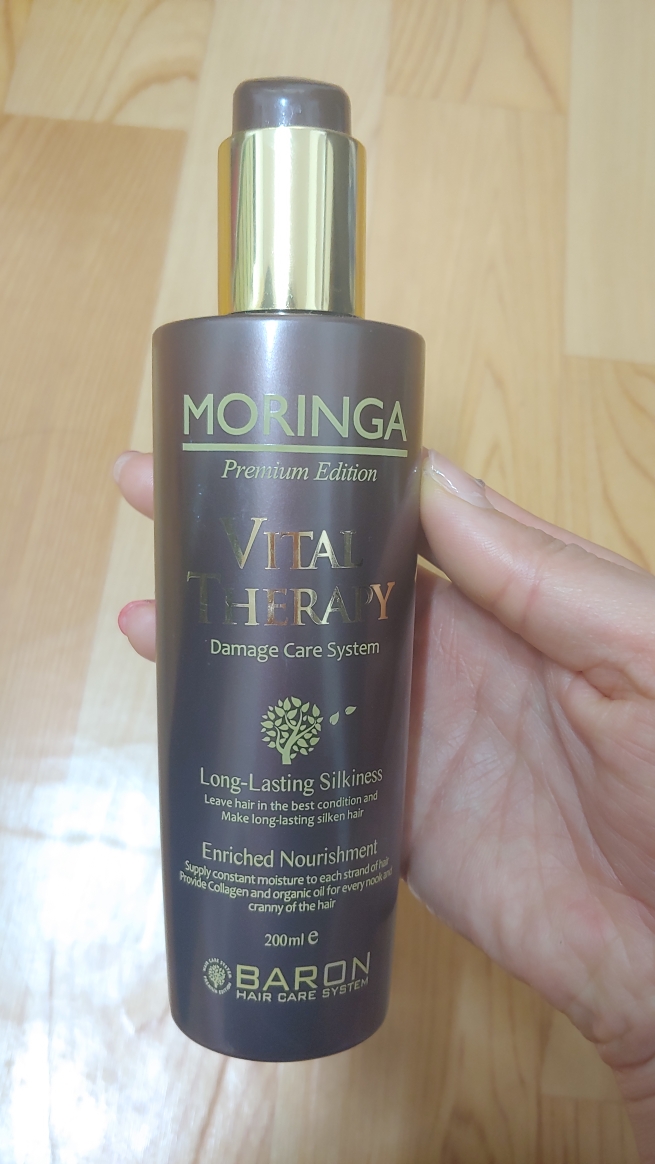 Real user review photo of Moringa Vital Therapy Hair Essence