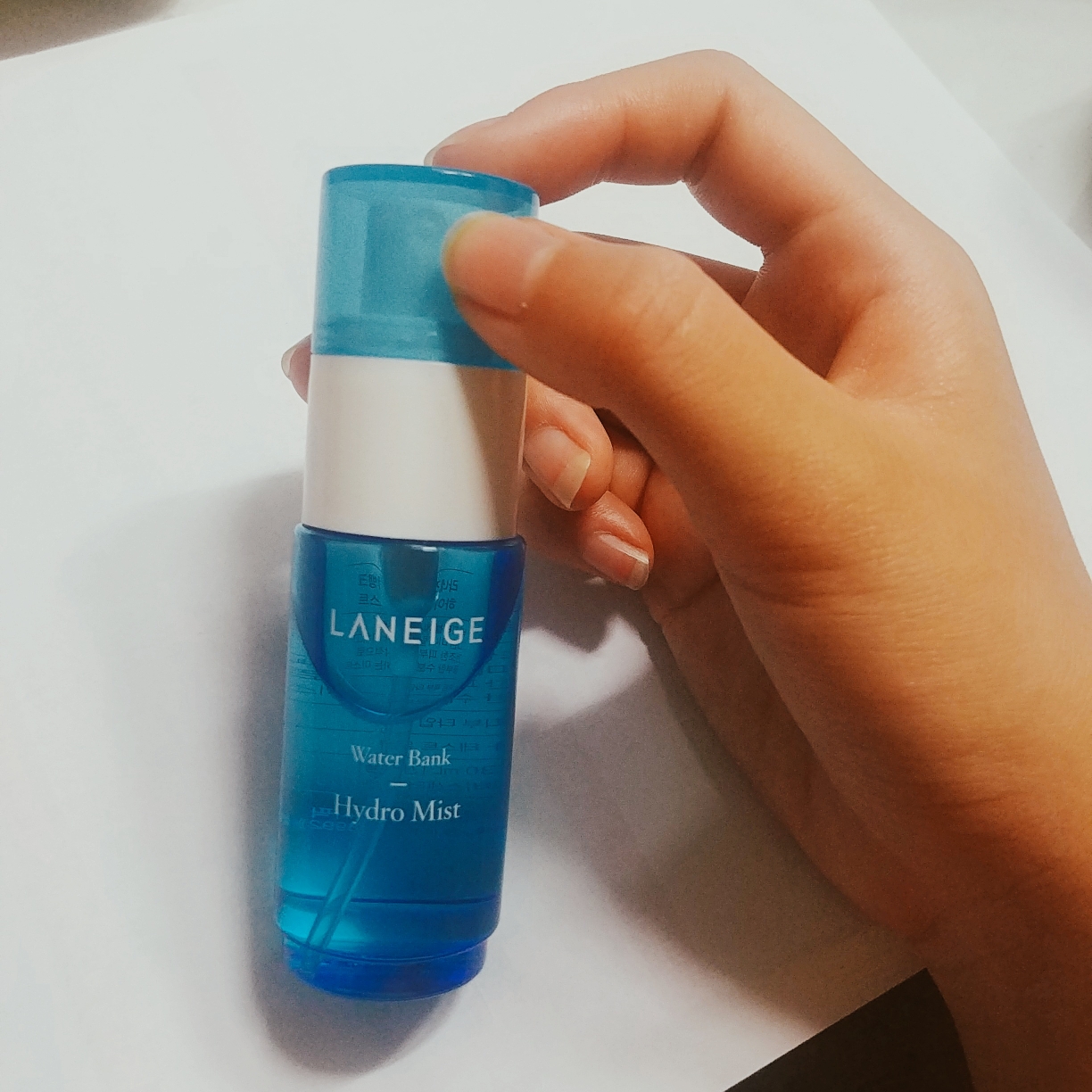 Real user review photo of Water Bank Hydro Mist