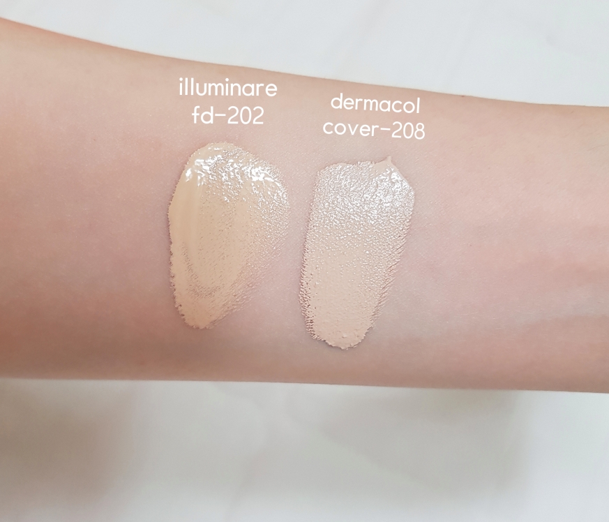 Real user review photo of Makeup Cover Waterproof Foundation [No.208 Bright Beige]