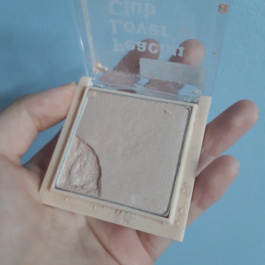 Real user review photo of Peach Baby Like Highlighter