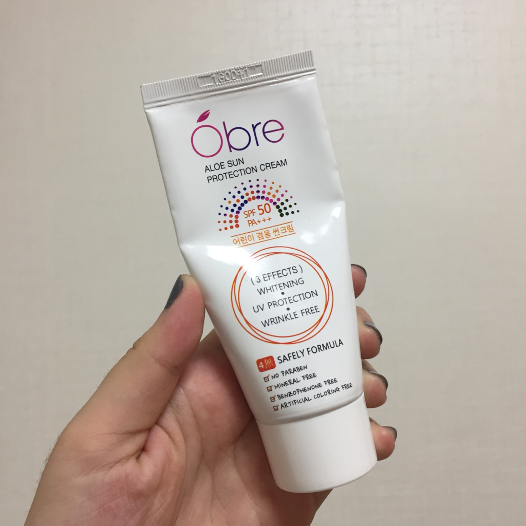 Real user review photo of Aloe Sun Protection Cream [SPF50+/PA+++]