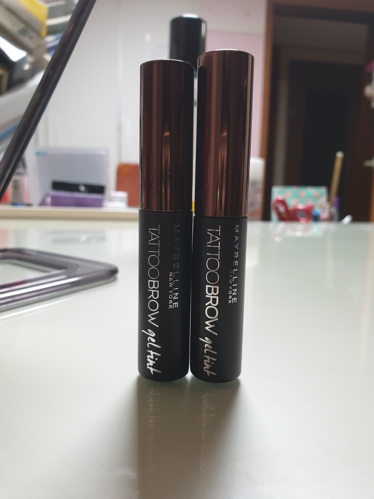 Real user review photo of Tattoo Brow Gel Tint [Dark Brown]