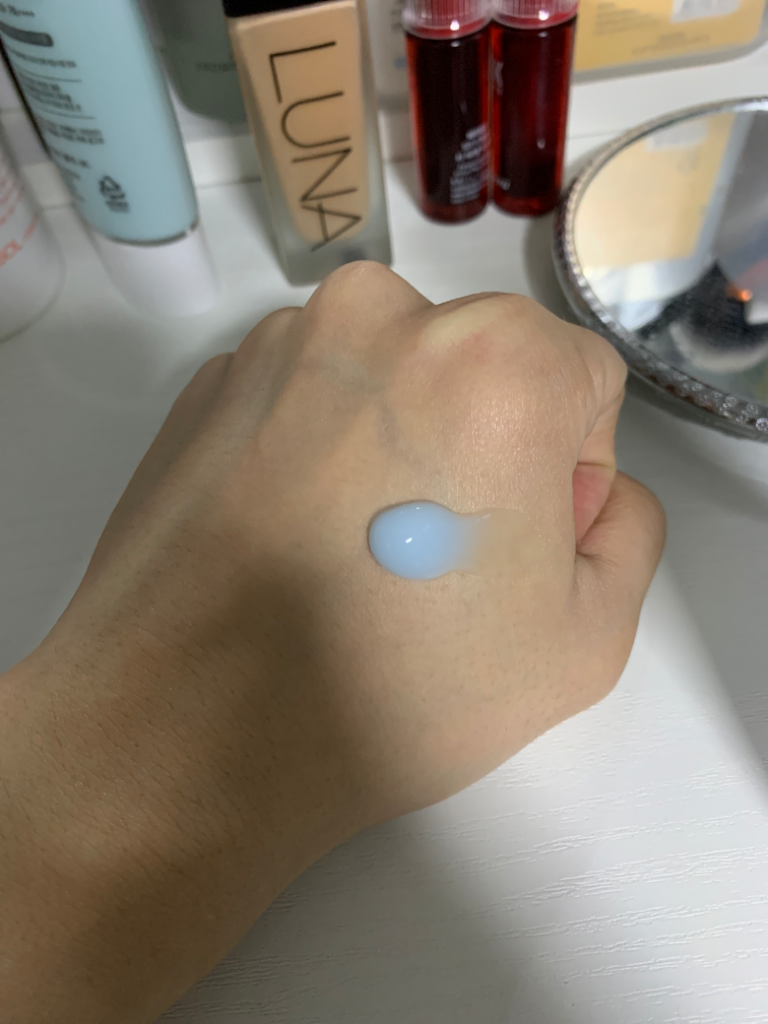 蓝色疗法抗红血丝睡眠面膜的真实用户使用照片