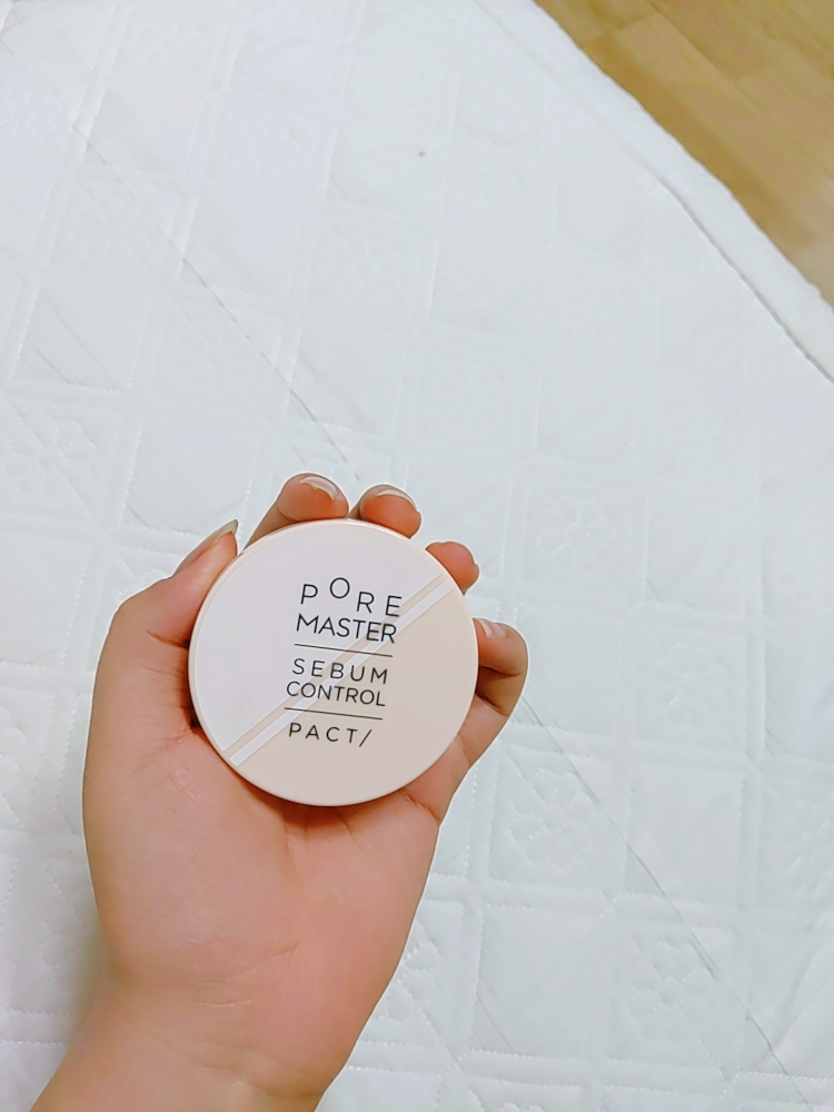 Real user review photo of Pore ​​Master Sebum Control Pact [No. 2 Pink Beige]