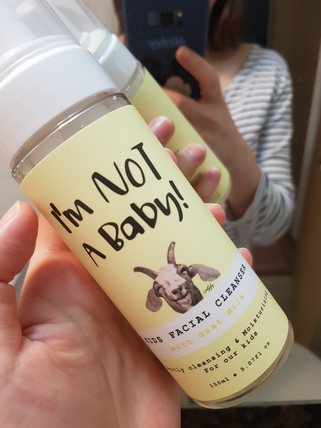 山羊奶儿童洁面乳的真实用户使用照片