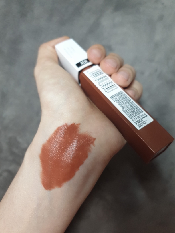 Real user review photo of Super Stay Matte Lip Ink [70 Amazonian]