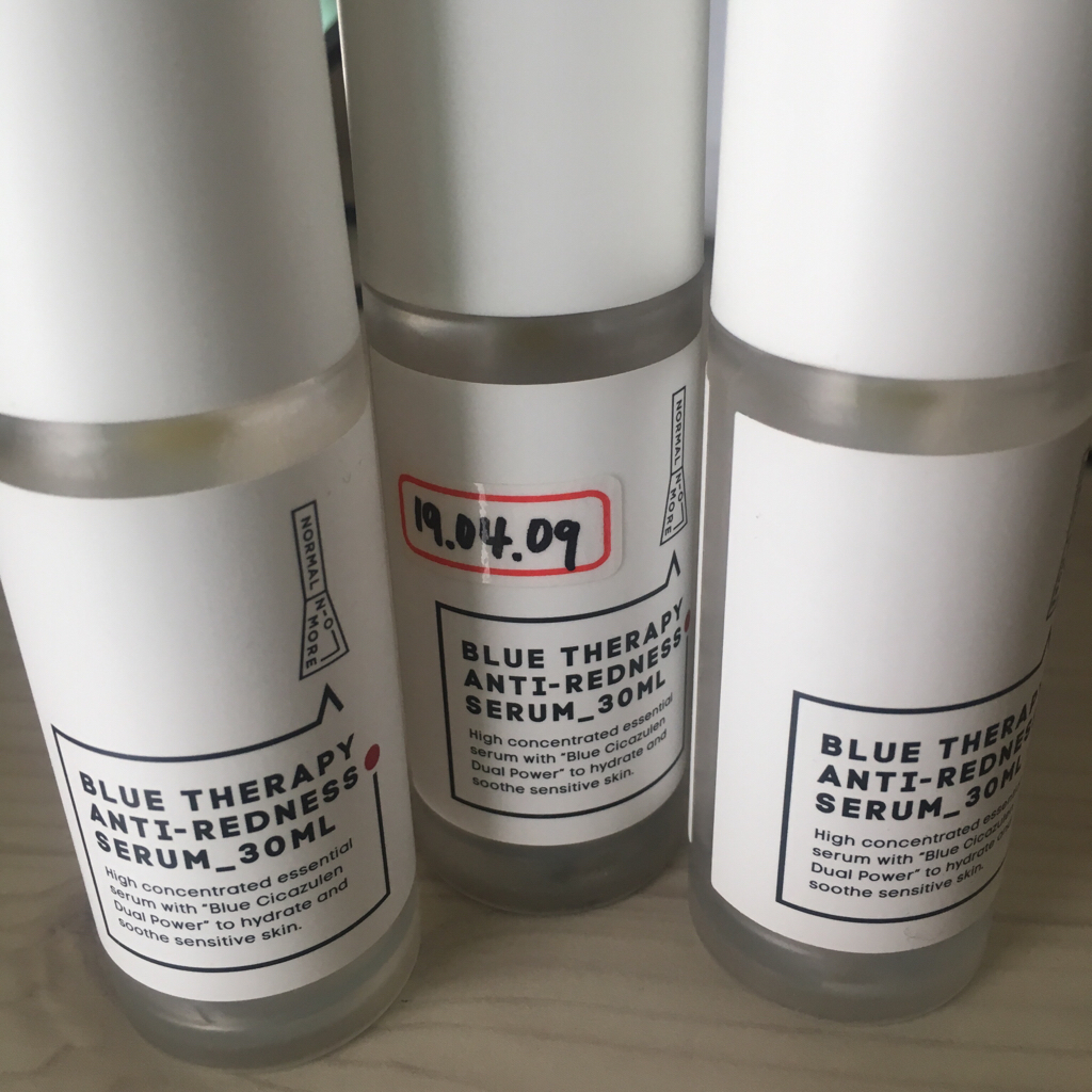 蓝色疗法抗红血丝精华液的真实用户使用照片