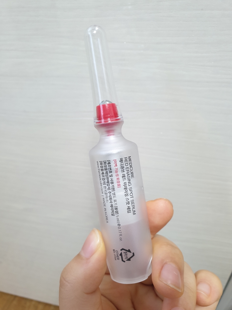 Real user review photo of Red Erasing Spot Serum