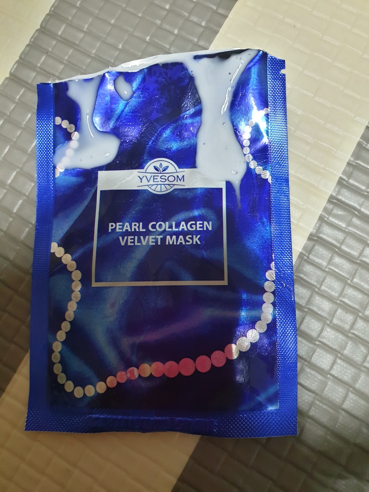 珍珠胶原蛋白天鹅绒面膜的真实用户使用照片