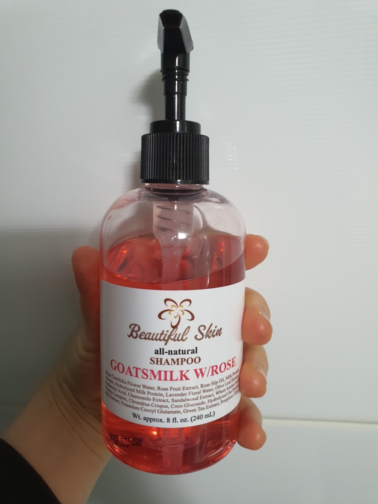 玫瑰牛奶洗发露的真实用户使用照片