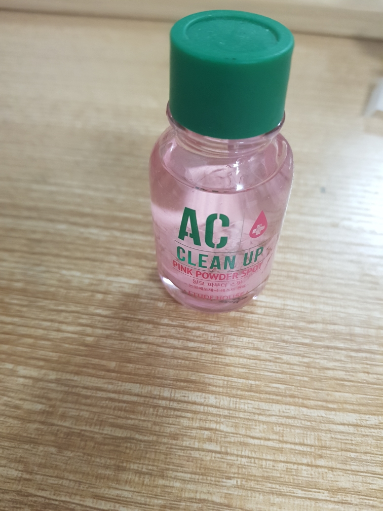 Real user review photo of AC Clean Up Pink Powder Spot