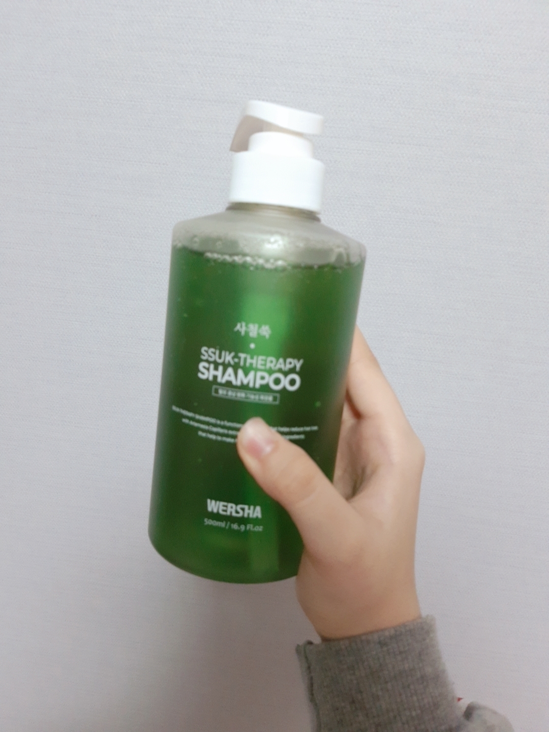 艾草疗养洗发水的真实用户使用照片