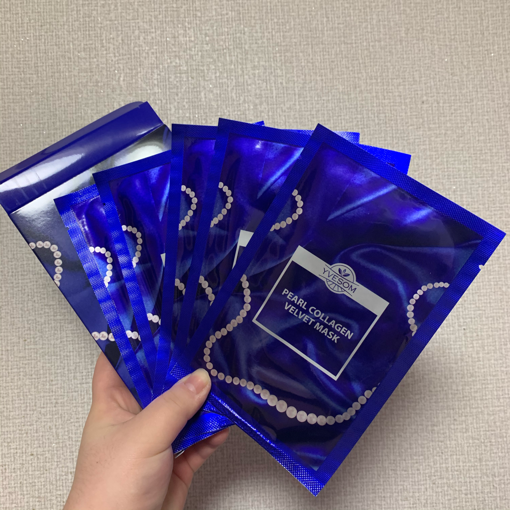 珍珠胶原蛋白天鹅绒面膜的真实用户使用照片