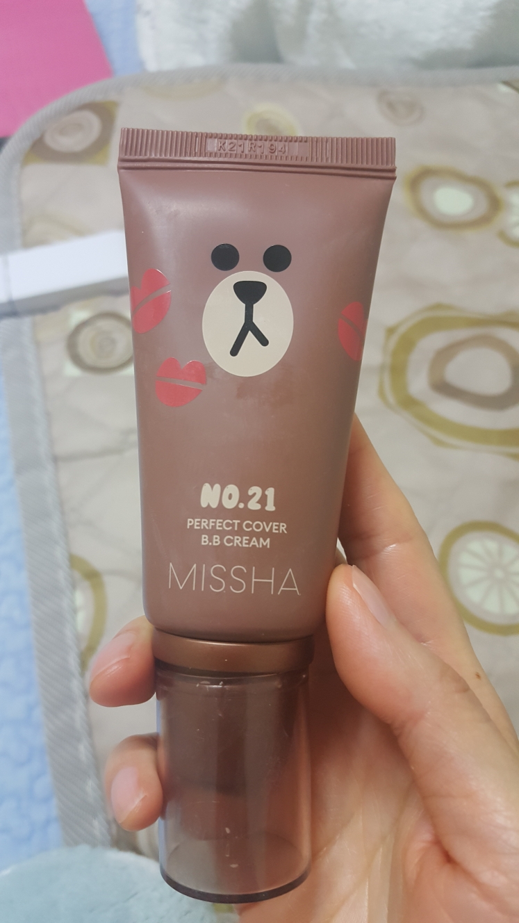 미샤 (MISSHA) 라인프렌즈 에디션 퍼펙트 커버 비비 크림 [SPF42/PA+++] [23호 자연스러운베이지] review image