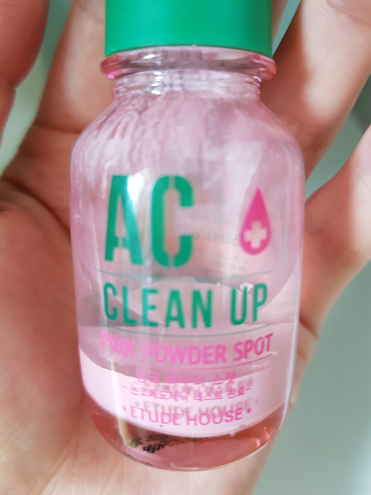 Real user review photo of AC Clean Up Pink Powder Spot