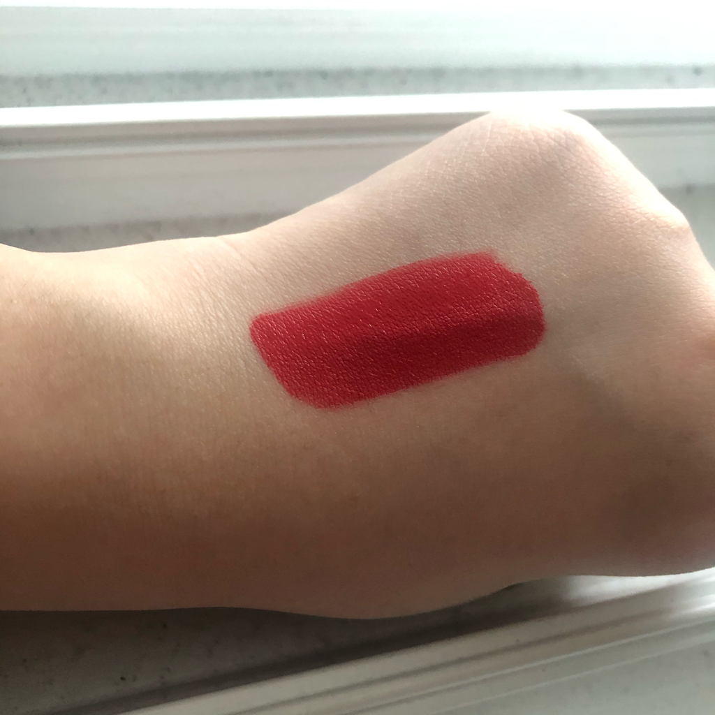 Real user review photo of Matt Chic Lip Lacquer [OR201 Refreshing Grapefruit]