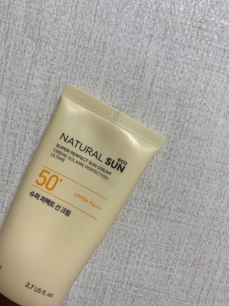 Real user review photo of Natural Sun Eco Super Perfect Sun Cream [SPF50+/PA+++]