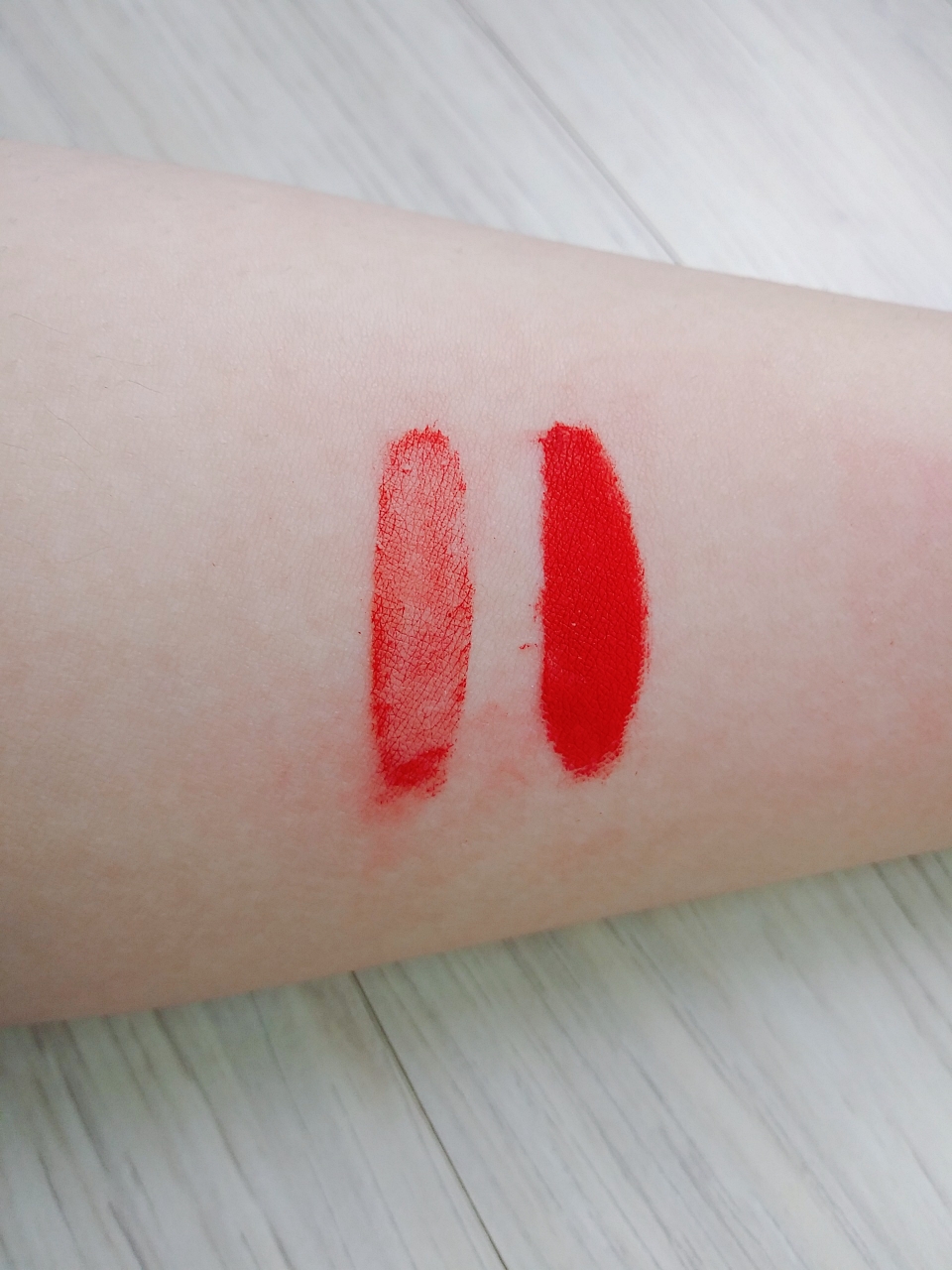 Real user review photo of Matt Chic Lip Lacquer [OR201 Refreshing Grapefruit]