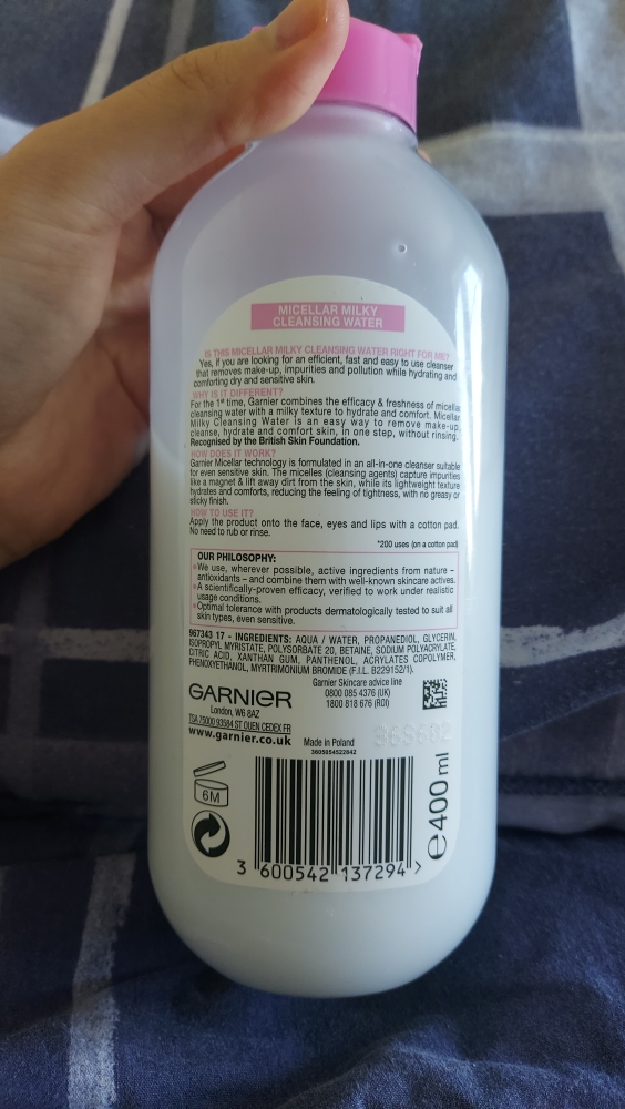 가르니에 (GARNIER) (해외) 미셀라 밀키 클렌징 워터 review image