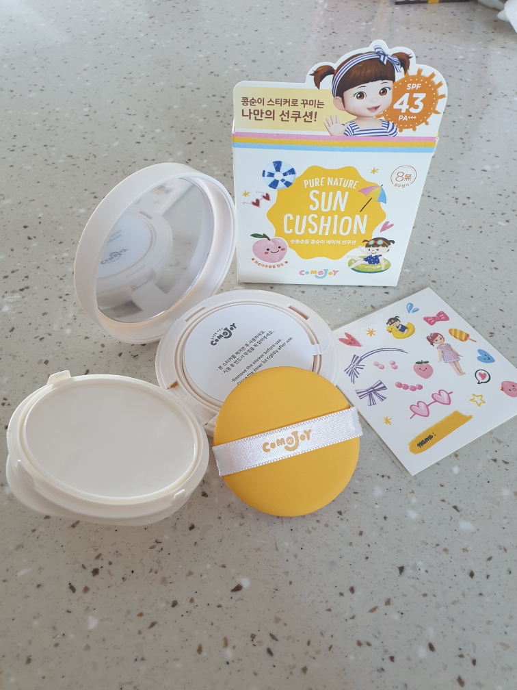 꼬모조이 (comojoy) 순둥순둥 콩순이 네이처 선쿠션 [SPF43/PA+++] review image