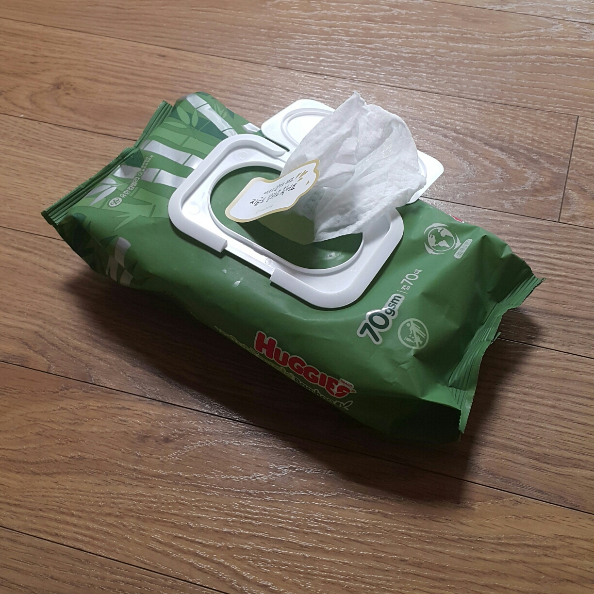 自然制造竹子湿巾的真实用户使用照片