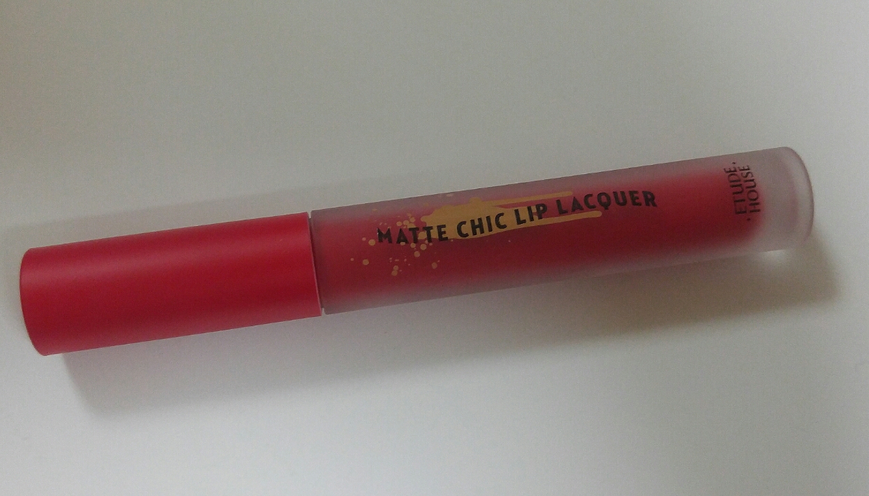 Real user review photo of Matt Chic Lip Lacquer [OR201 Refreshing Grapefruit]