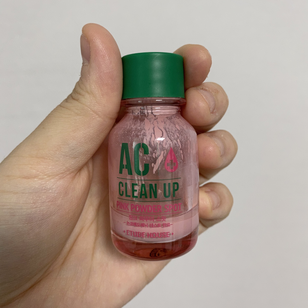 Real user review photo of AC Clean Up Pink Powder Spot