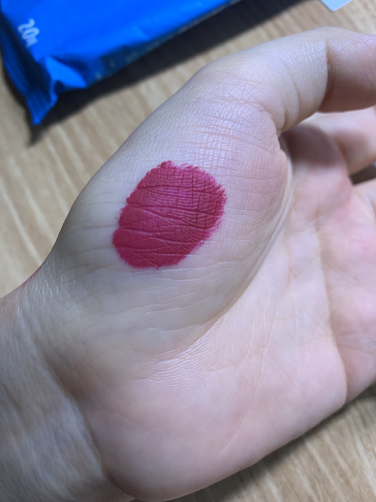 Real user review photo of Retro Matte Liquid Lip Color [Dance with Me]