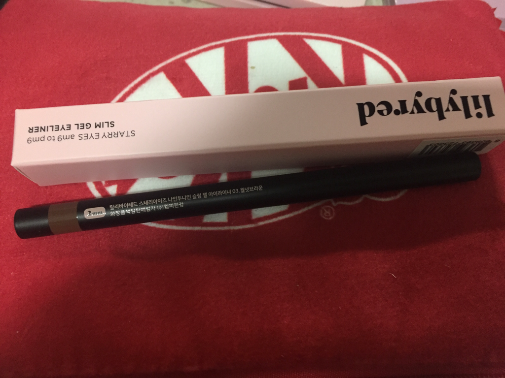 Real user review photo of Starry Eyes 929 Slim Gel Eyeliner [03# Walnut Brown]