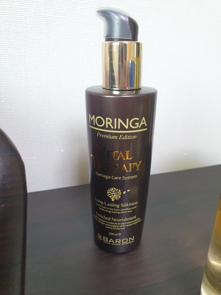 Real user review photo of Moringa Vital Therapy Hair Essence
