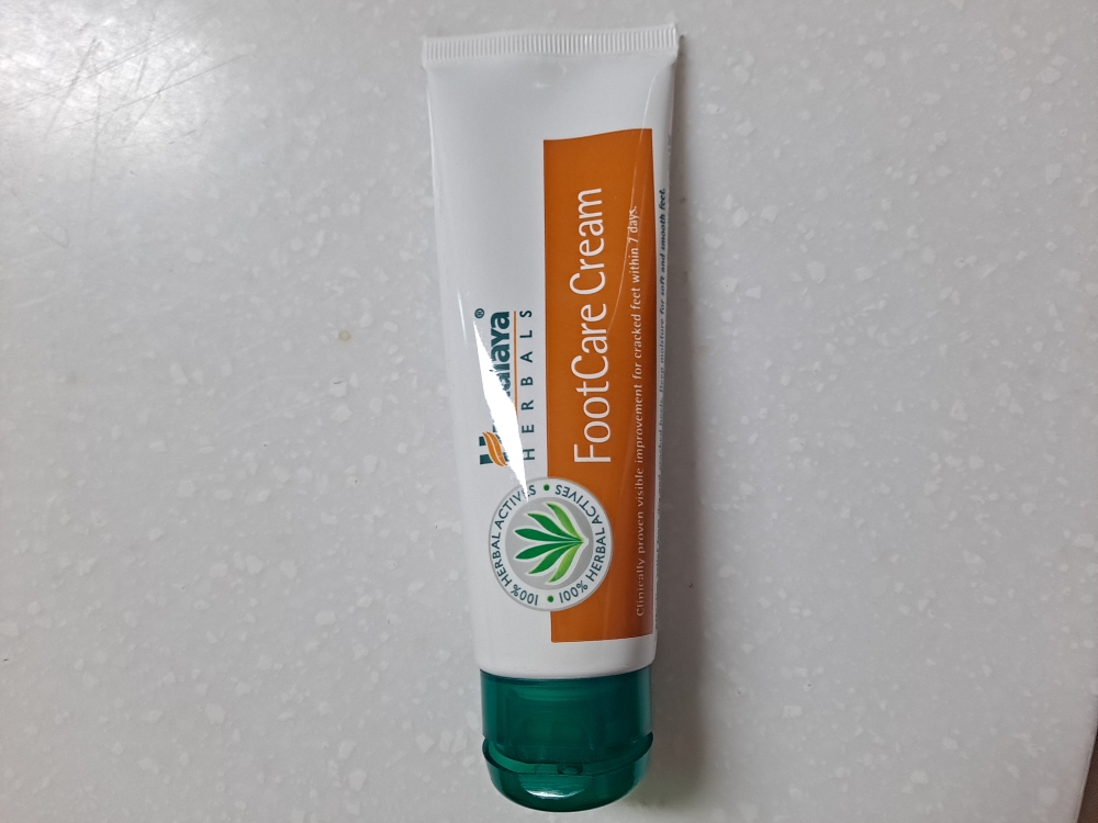 Real user review photo of foot care cream