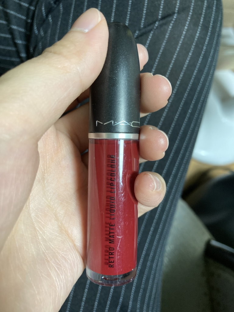 Real user review photo of Retro Matte Liquid Lip Color [Dance with Me]