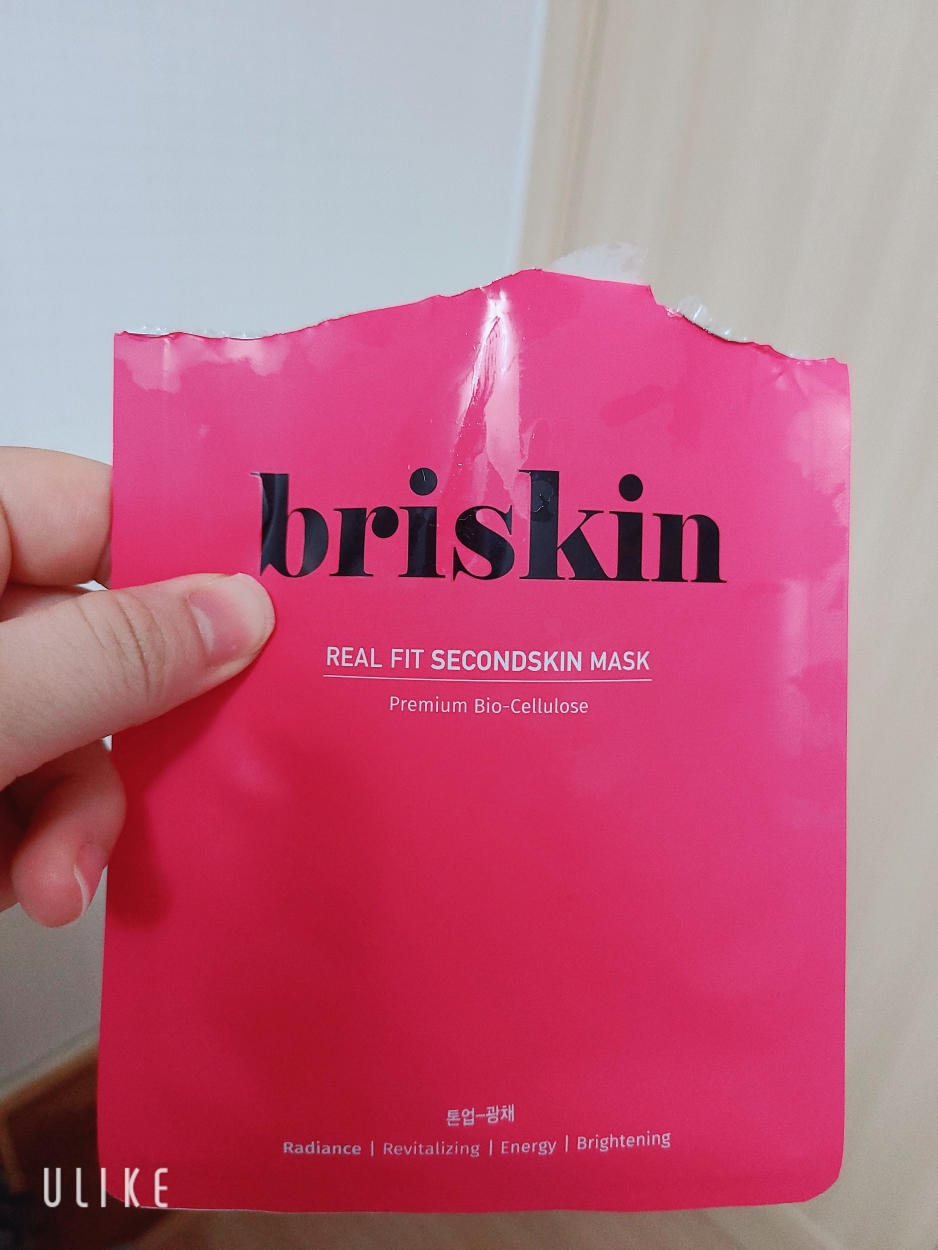 브리스킨 (briskin) 리얼 핏 세컨드 스킨 바이오셀룰로오스 마스크 [톤업광채] review image