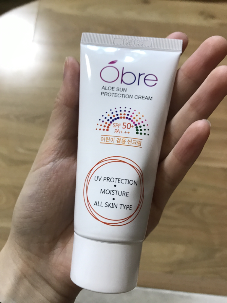 Real user review photo of Aloe Sun Protection Cream [SPF50+/PA+++]