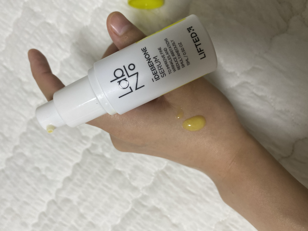 Real user review photo of Lifted Idebenone Serum