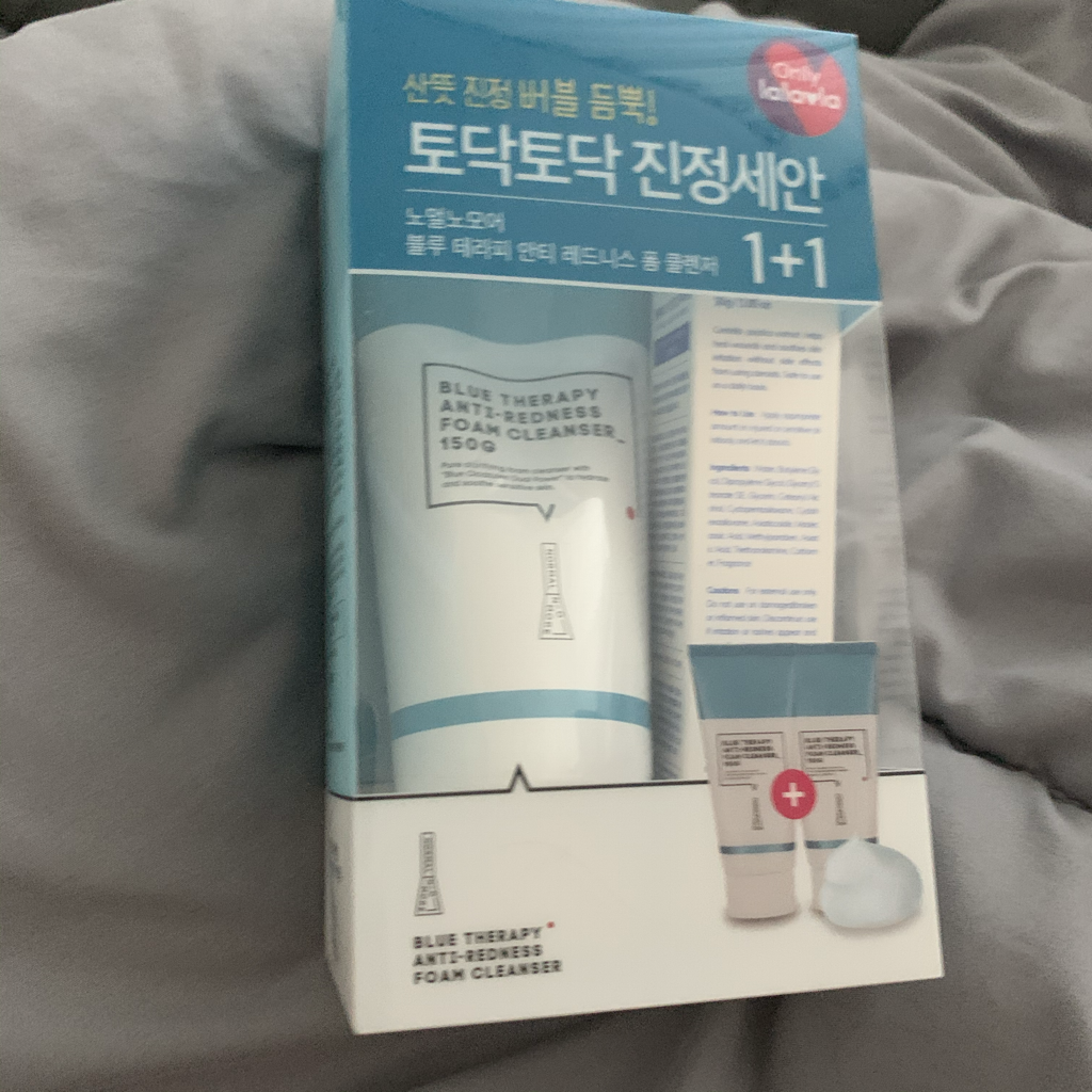 노멀노모어 (NOMALNOMORE) 블루 테라피 안티 레드니스 폼 클렌저 review image