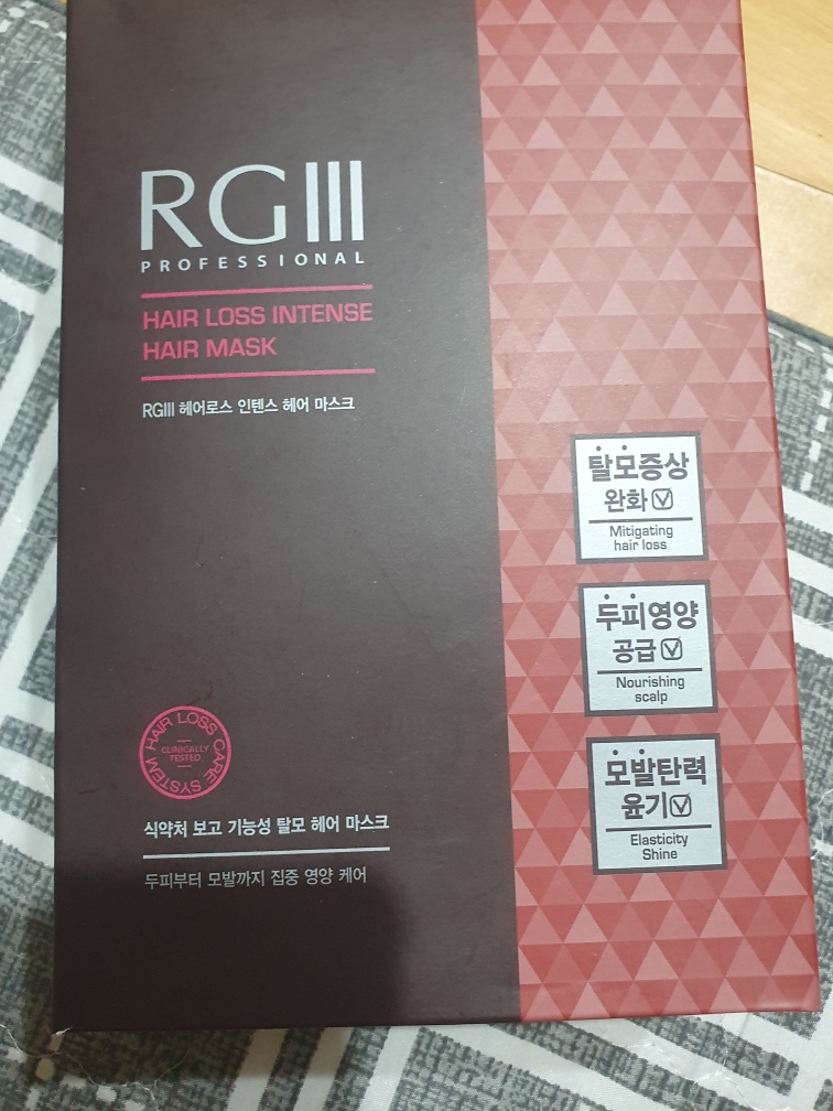 RGIII (알지쓰리) 헤어로스 인텐스 헤어 마스크 review image