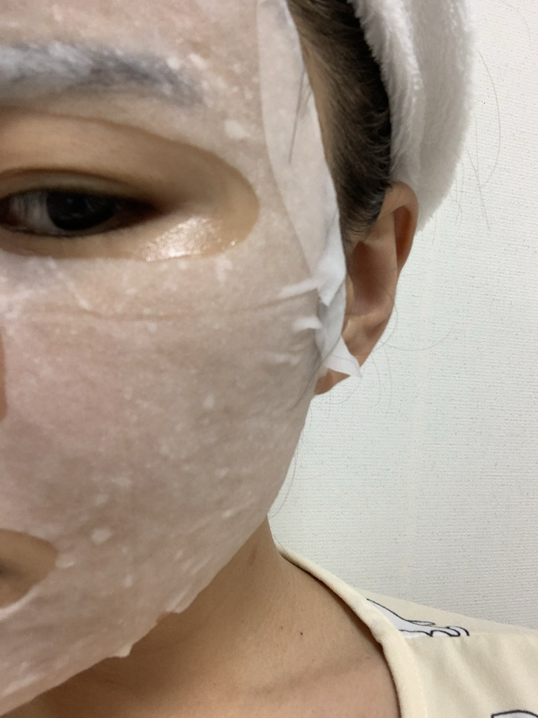 ZTU Tension-up modeling sheet mask review image