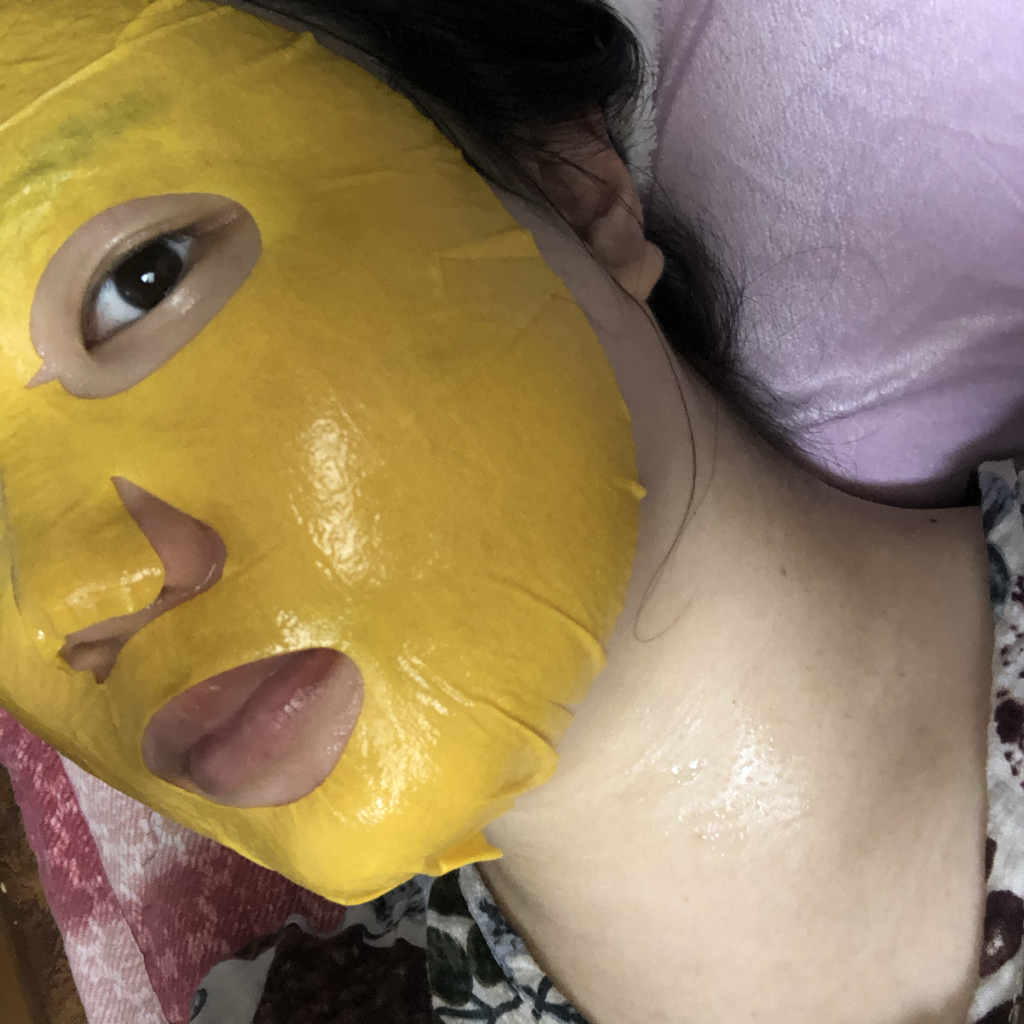 伊地苯酮超细纤维面膜包的真实用户使用照片