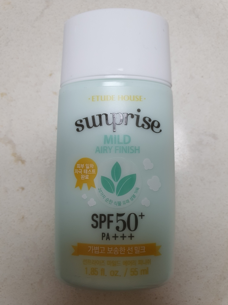 Real user review photo of Sunprise Mild Airy Finish [SPF50+/PA+++]