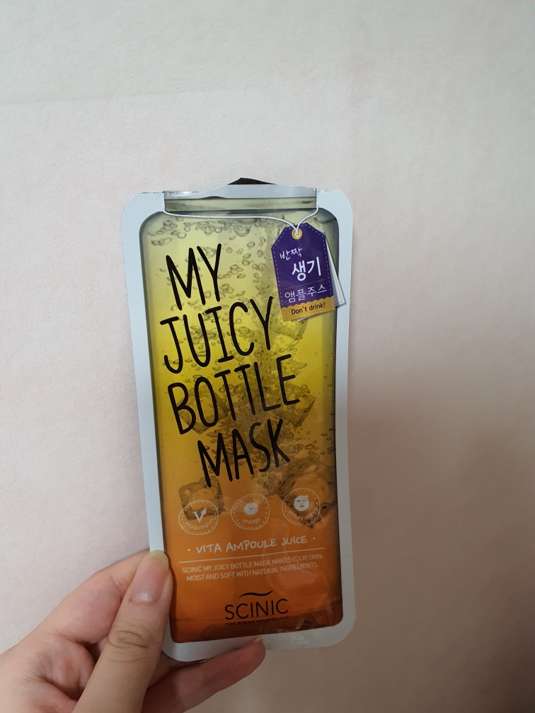Real user review photo of My Juicy Bottle Mask [Vita Ampoule Juice]